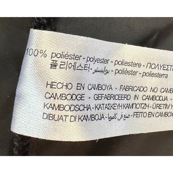 2/$30 Zara Water Repellent Athletic Shorts Black Zipper Pocket Drawstring Size M - Picture 11 of 12